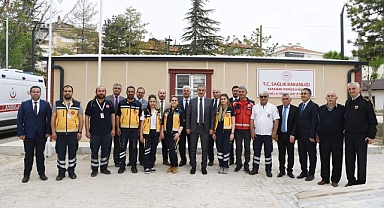 Karaman Valisi Sn. Tuncay Akkoyun Acil Sağlık Hizmetleri İstasyonunda İncelemelerde Bulundu