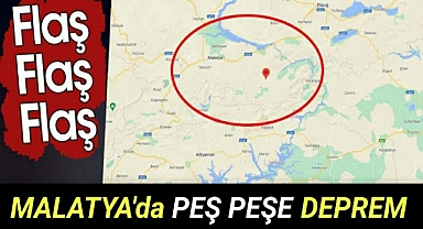 Malatyada Ardı Ardına Deprem 