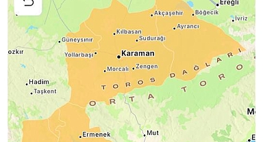 Yarın ilçeler ve merkez için turuncu uyarı bulunmakta