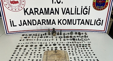 Jandarma Tarihi Eser Kaçakçılarını Yakaladı