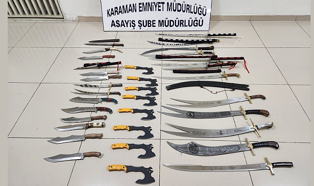 500'den fazla kesici ve delici alet yakalandı