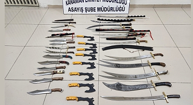 500'den fazla kesici ve delici alet yakalandı