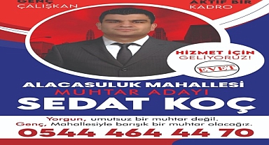 Genç Muhtar adayı mahallenin favorisi oldu. 